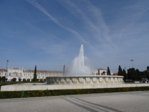 2. Tag Lissabon - Kloster und Springbrunnen